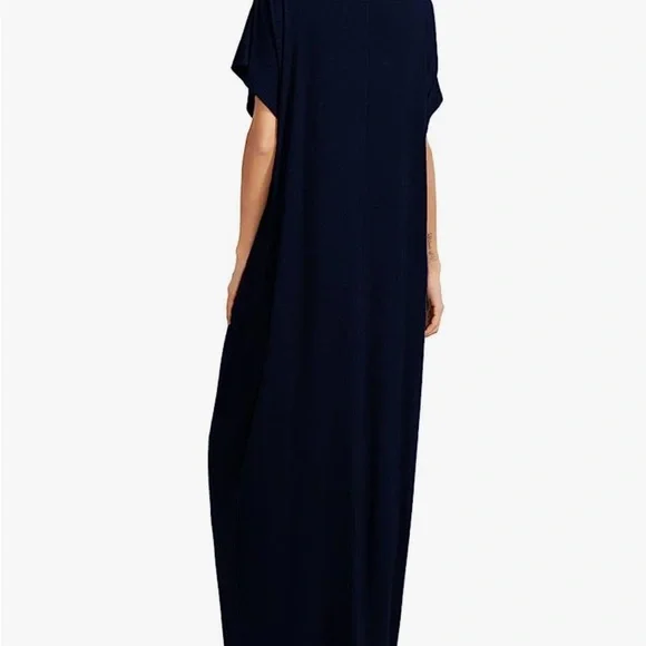 NWT short sleeve brown Maxi lounge dress. XL - Picture 8 of 10